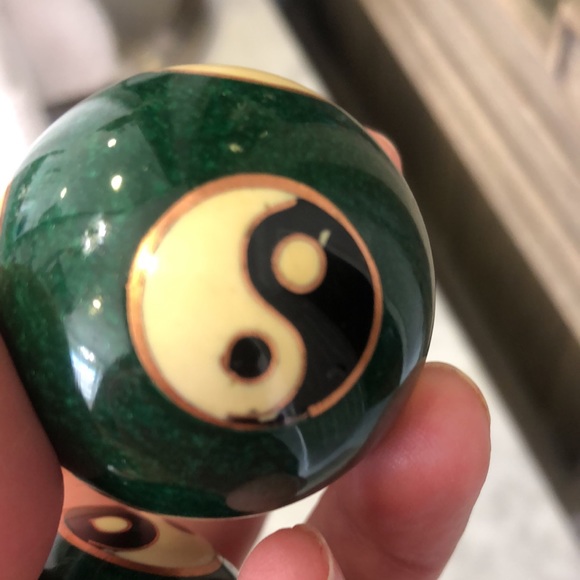 Chinese Health Exercise Stress Baoding Balls Relaxation Therapy YIN YANG - Picture 6 of 6